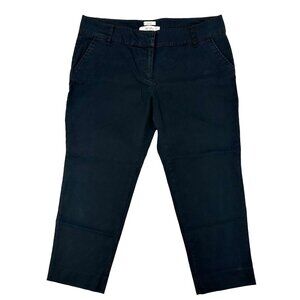 Old Navy Womens Black StretchMid Rise Flap Pocket Crop Pant Size 10